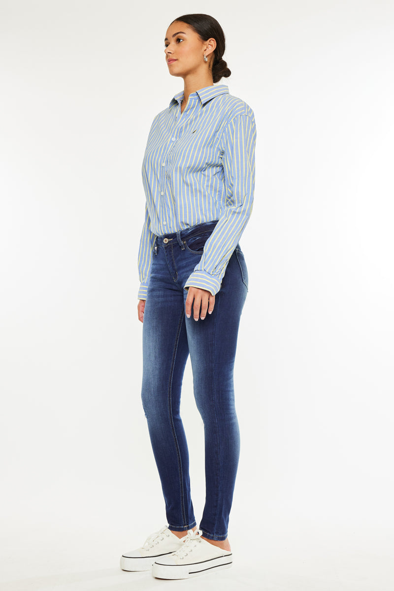 Mendy Mid Rise Super Skinny Jeans - Official Kancan USA