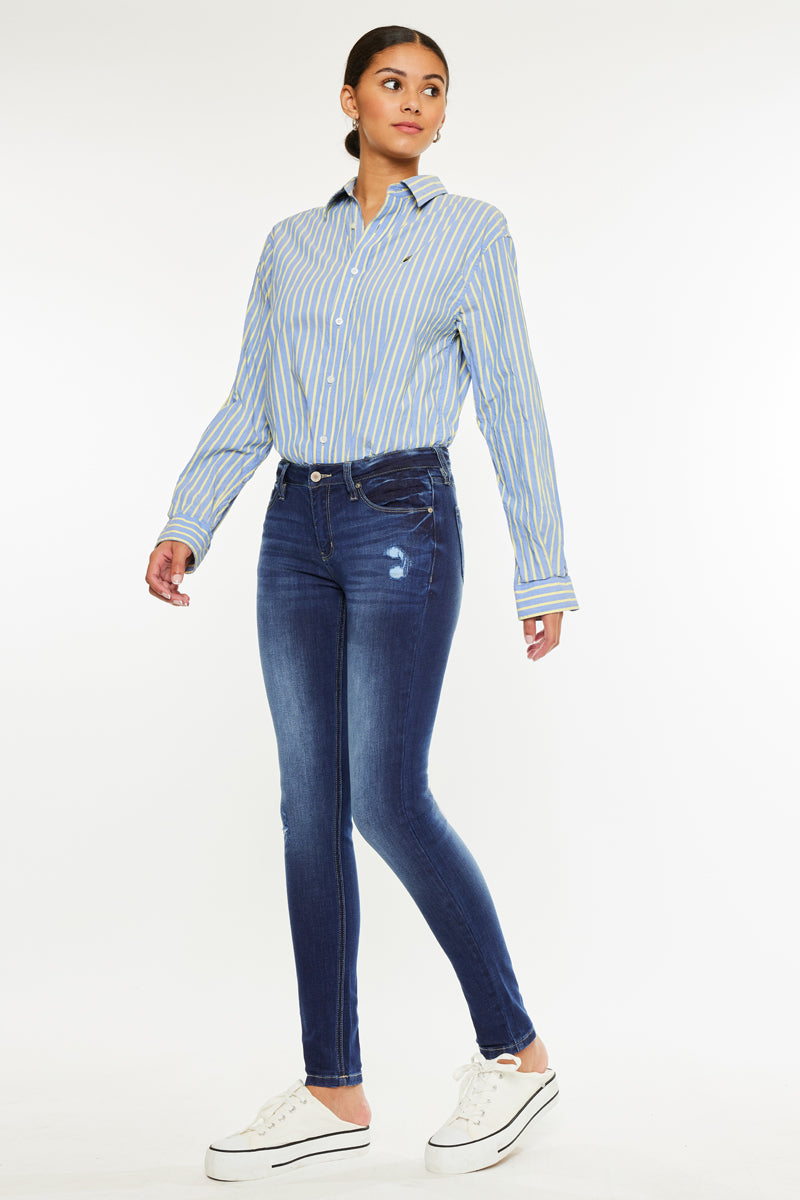 Mendy Mid Rise Super Skinny Jeans - Official Kancan USA