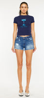 Daphne Mid Rise Shorts - Official Kancan USA