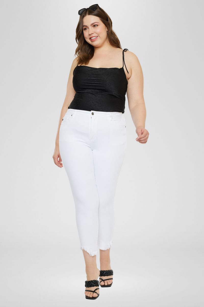 Jordana High Rise Ankle Skinny (Plus Size) - Official Kancan USA