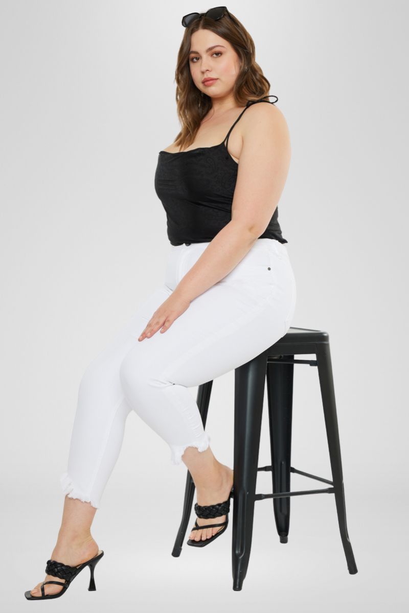 Jordana High Rise Ankle Skinny (Plus Size) - Official Kancan USA
