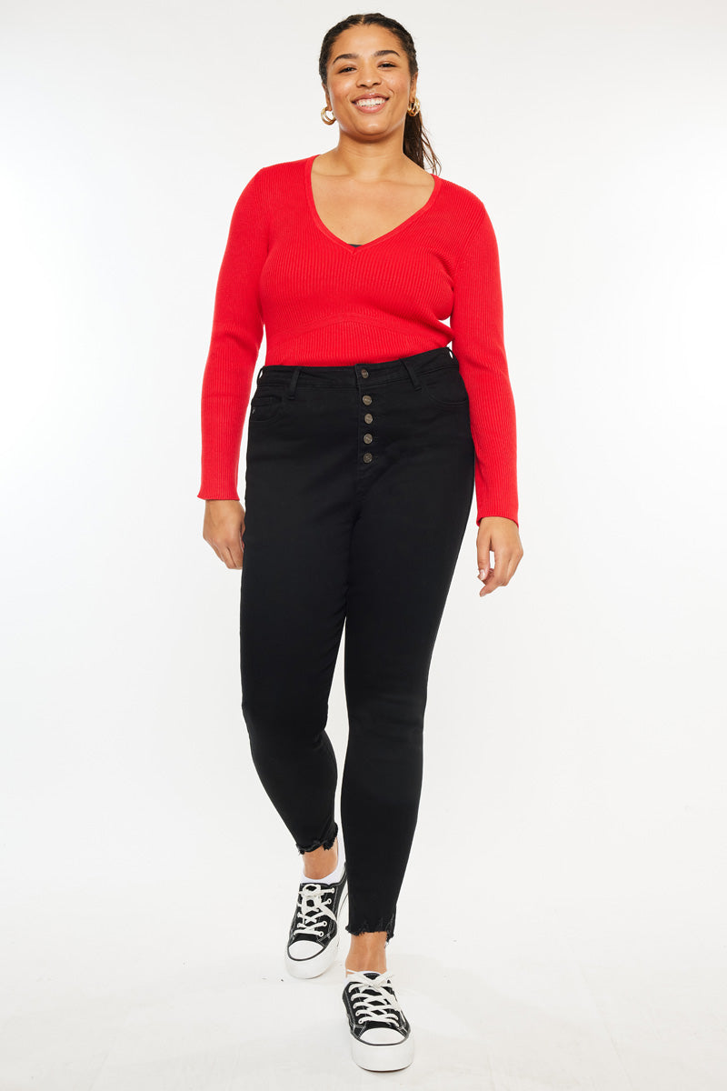 Mary Ultra High Rise Super Skinny Jeans (Plus Size) - Official Kancan USA