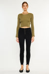 Gris High Rise Super Skinny Jeans