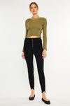 Gris High Rise Super Skinny Jeans