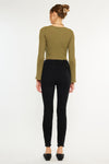 Gris High Rise Super Skinny Jeans