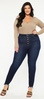 Martha High Rise Super Skinny Jeans (Plus Size) - Official Kancan USA