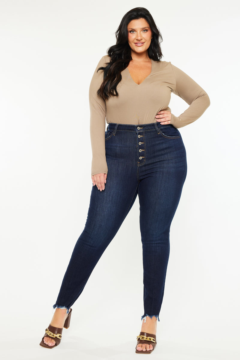 Martha High Rise Super Skinny Jeans (Plus Size) – Kancan USA