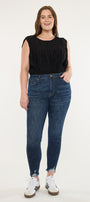 Rafaela High Rise Ankle Skinny Jeans (Plus Size)