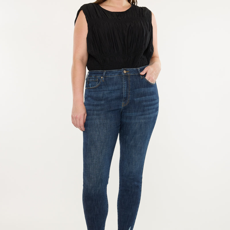 Rafaela High Rise Ankle Skinny Jeans (Plus Size)