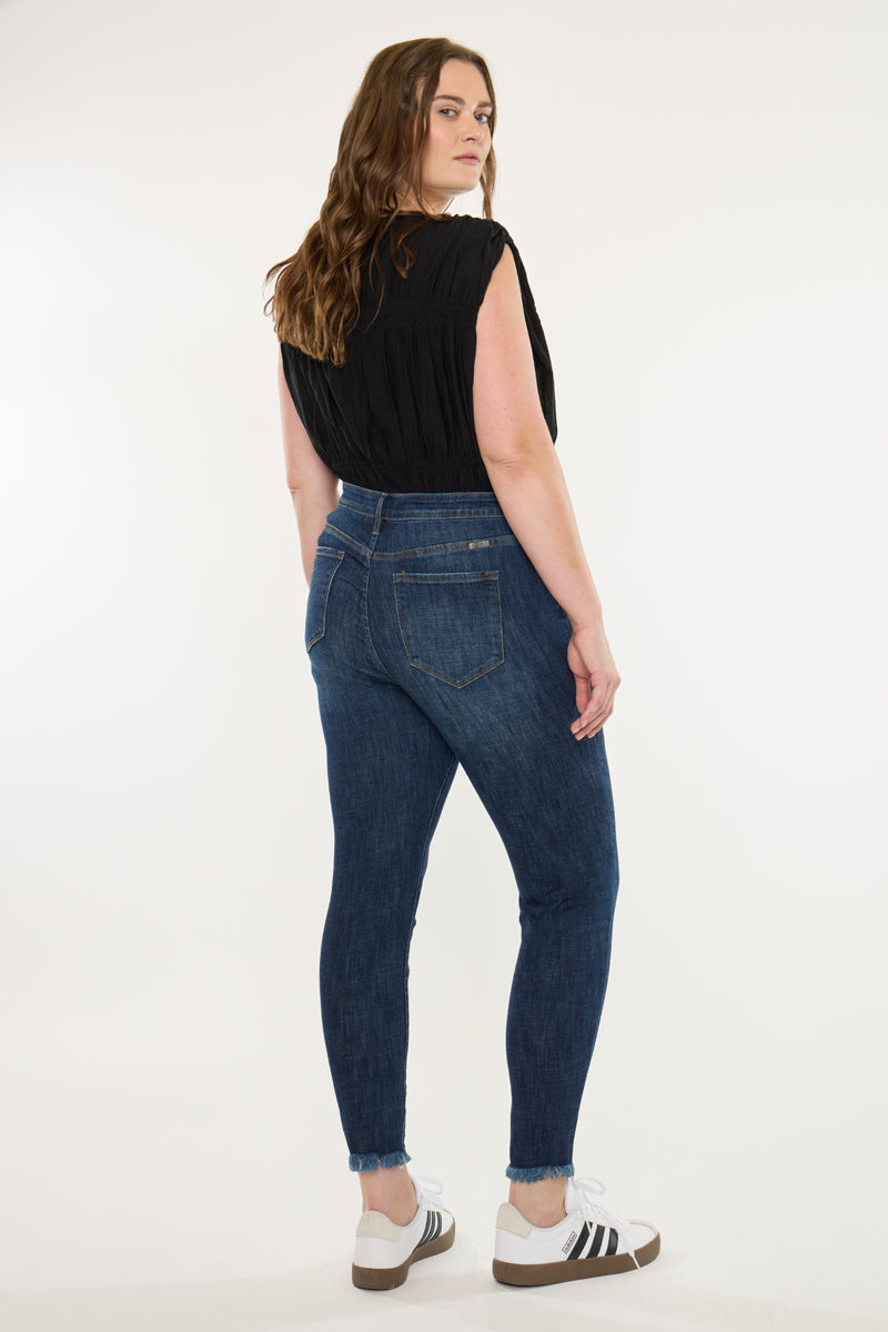 Rafaela High Rise Ankle Skinny Jeans (Plus Size) - Official Kancan USA