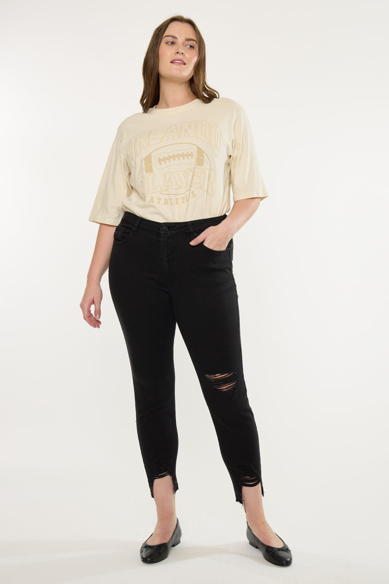 Pierson High Rise Ankle Skinny Jeans (Plus Size) - Official Kancan USA