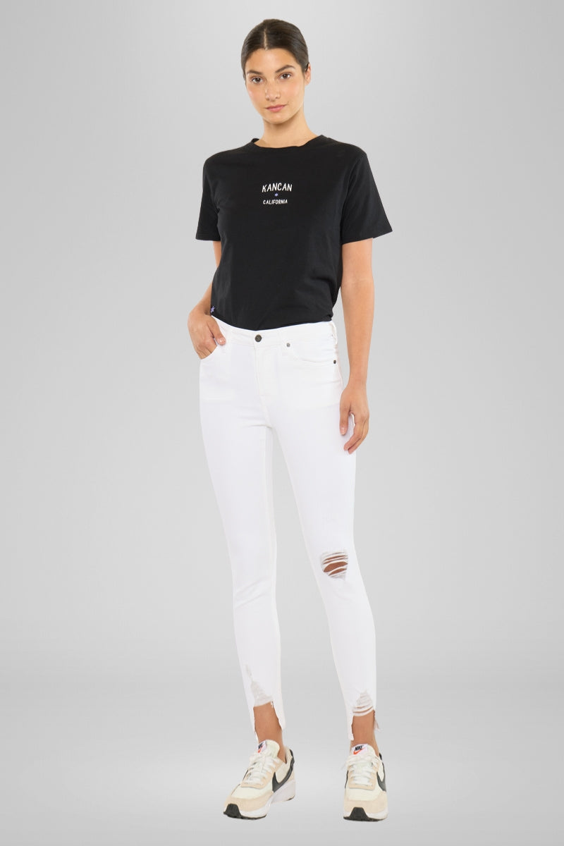 Kendra High Rise Ankle Skinny Jeans
