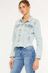 Bianca Distressed Denim Jacket - Official Kancan USA