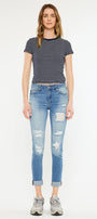 Caroline Mid Rise Ankle Skinny Jeans - Official Kancan USA