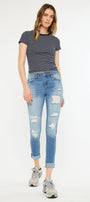 Caroline Mid Rise Ankle Skinny Jeans - Official Kancan USA