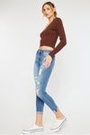 Caroline Mid Rise Ankle Skinny Jeans - Official Kancan USA