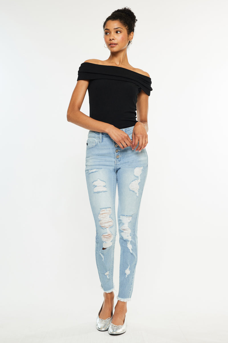 Lola High Rise Super Skinny Jeans - Official Kancan USA