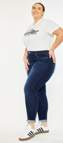 Berenice Mid Rise Ankle Skinny Jeans (Plus Size) - Official Kancan USA