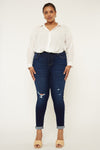 Berenice Mid Rise Ankle Skinny Jeans (Plus Size) - Official Kancan USA