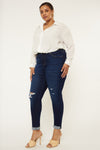 Berenice Mid Rise Ankle Skinny Jeans (Plus Size) - Official Kancan USA