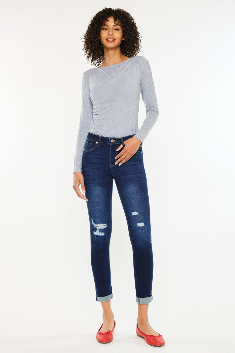 Hudson Mid Rise Ankle Skinny Jeans - Official Kancan USA
