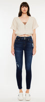 Danica High Rise Ankle Skinny Jeans - Official Kancan USA