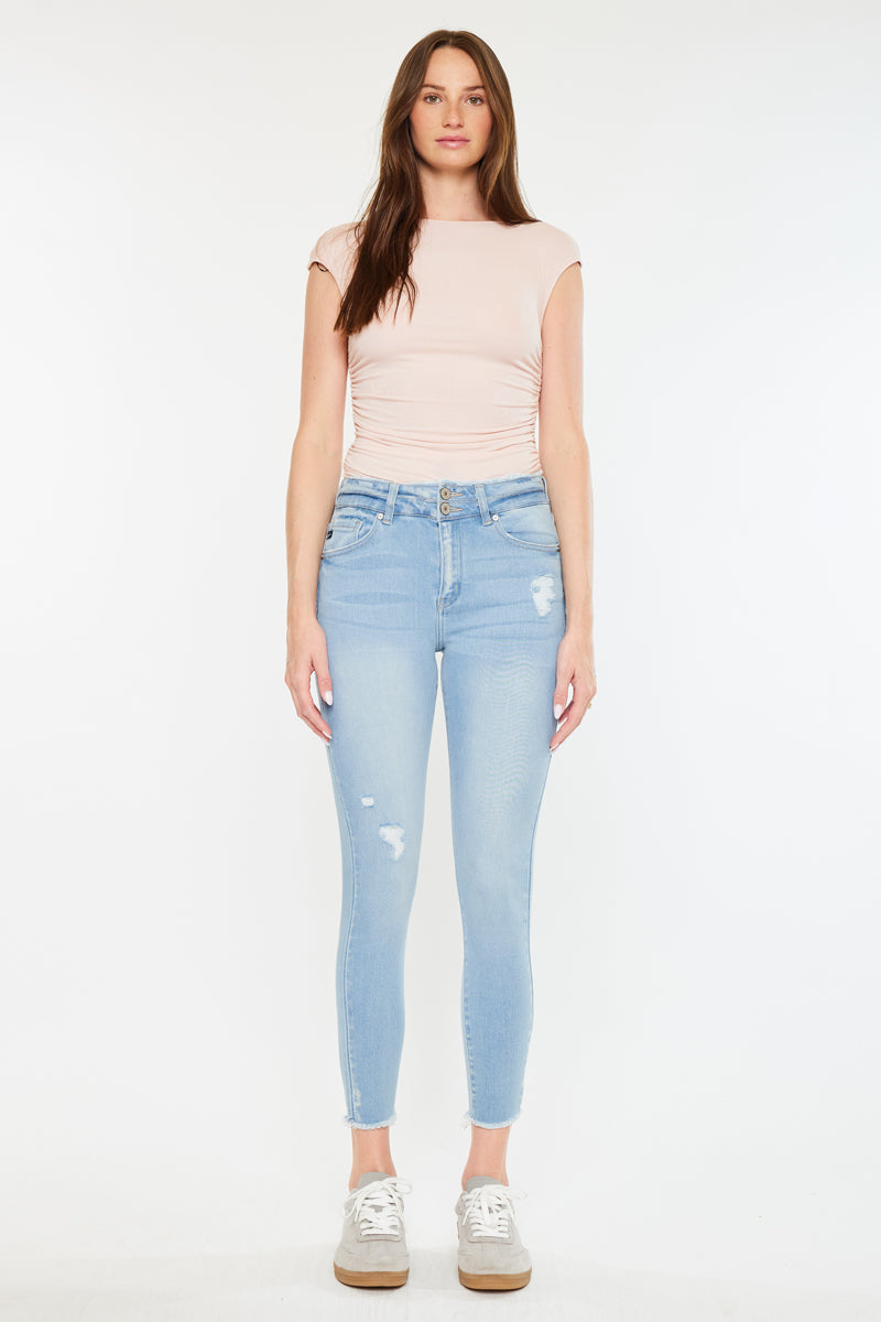 Danica High Rise Ankle Skinny Jeans - Official Kancan USA