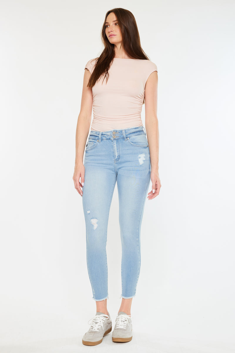Danica High Rise Ankle Skinny Jeans - Official Kancan USA