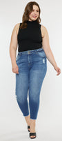 Valencia High Rise Ankle Skinny Jeans (Plus) - Official Kancan USA