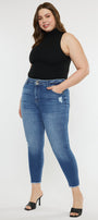 Valencia High Rise Ankle Skinny Jeans (Plus) - Official Kancan USA