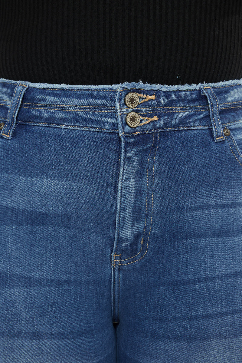 Valencia High Rise Ankle Skinny Jeans (Plus) - Official Kancan USA