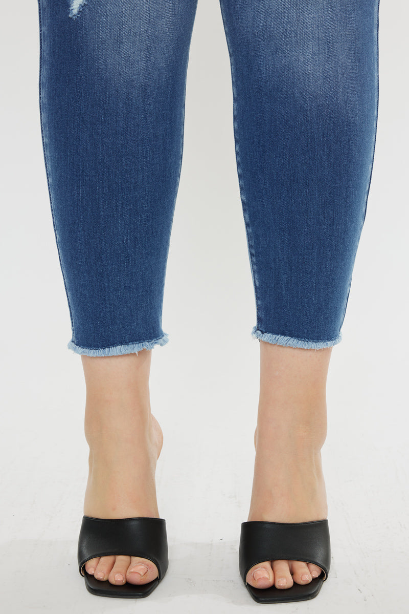 Valencia High Rise Ankle Skinny Jeans (Plus) - Official Kancan USA