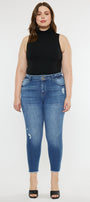 Valencia High Rise Ankle Skinny Jeans (Plus) - Official Kancan USA