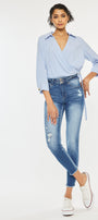 Danica High Rise Ankle Skinny Jeans - Official Kancan USA