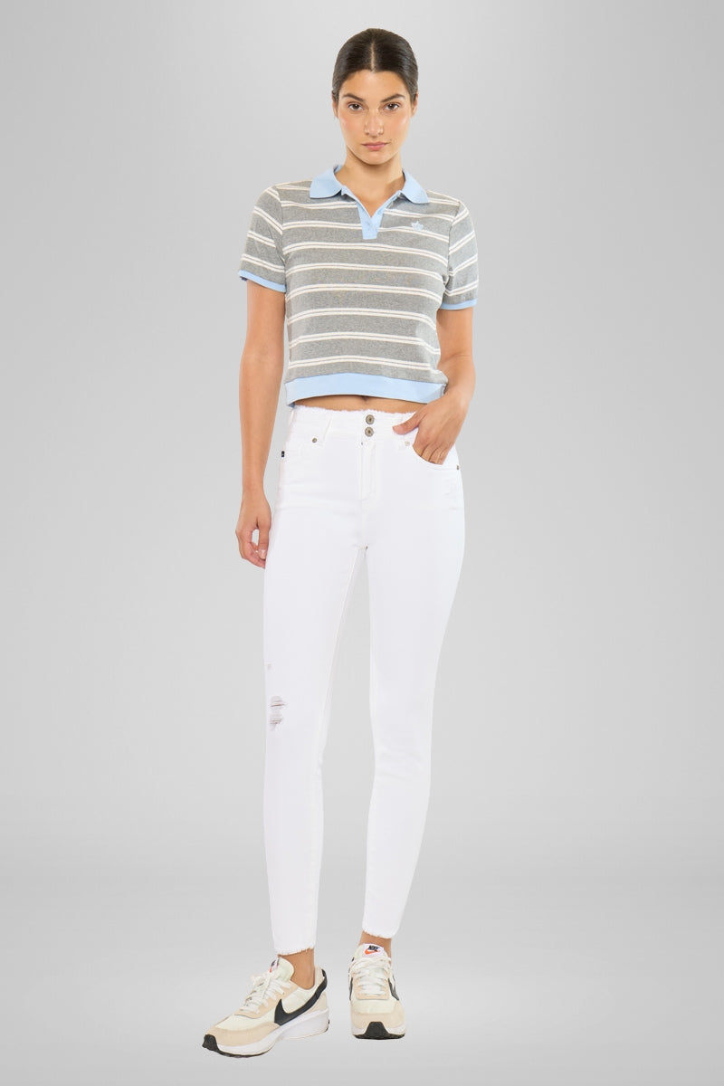 Danica High Rise Ankle Skinny Jeans