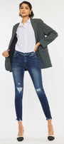Electra Mid Rise Ankle Skinny Jeans - Official Kancan USA