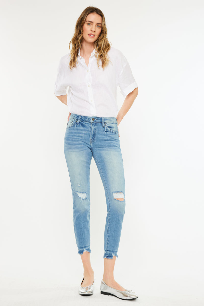 Electra Mid Rise Ankle Skinny Jeans - Official Kancan USA