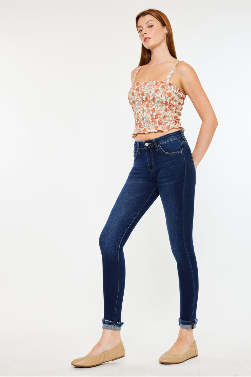 Kennedy Mid Rise Ankle Skinny Jeans - Official Kancan USA