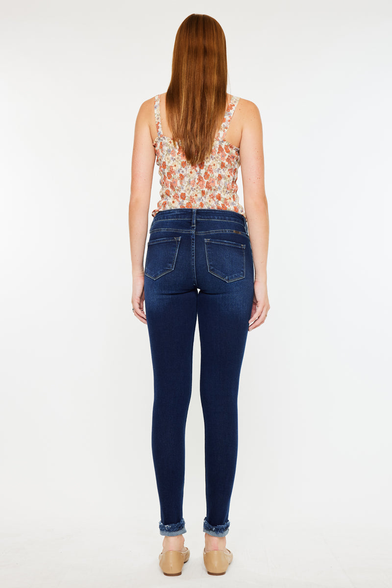 Kennedy Mid Rise Ankle Skinny Jeans - Official Kancan USA