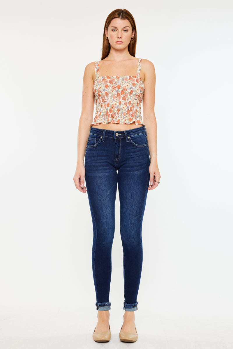 Kennedy Mid Rise Ankle Skinny Jeans - Official Kancan USA