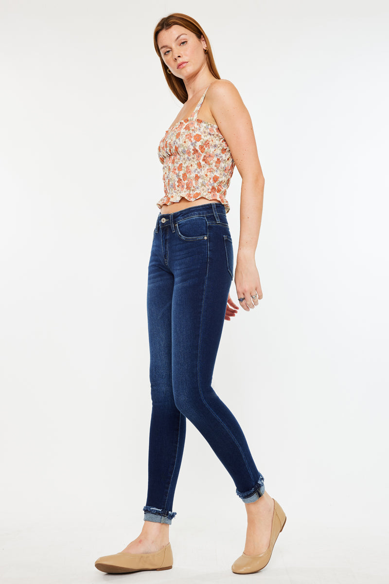 Kennedy Mid Rise Ankle Skinny Jeans - Official Kancan USA