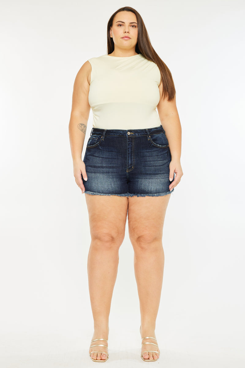 Ellie High Rise Shorts (Plus Size) - Official Kancan USA