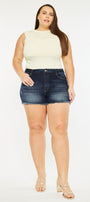 Ellie High Rise Shorts (Plus Size) - Official Kancan USA