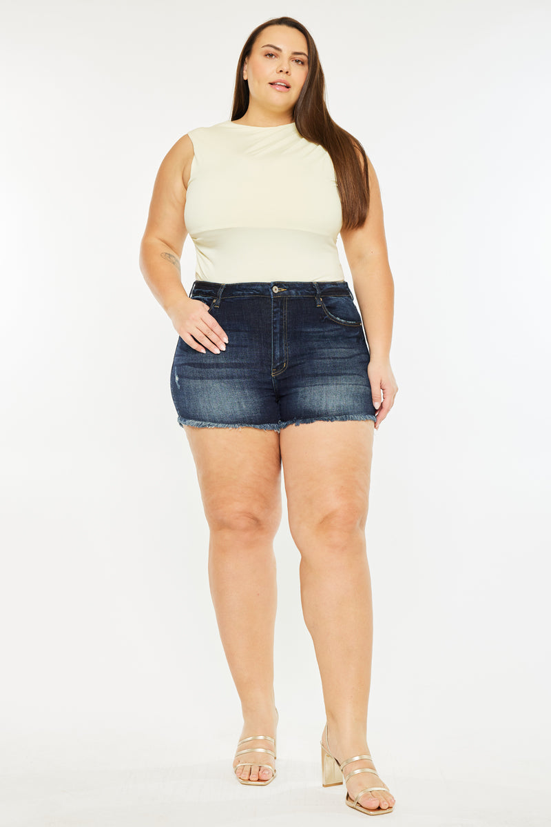 Ellie High Rise Shorts (Plus Size) - Official Kancan USA