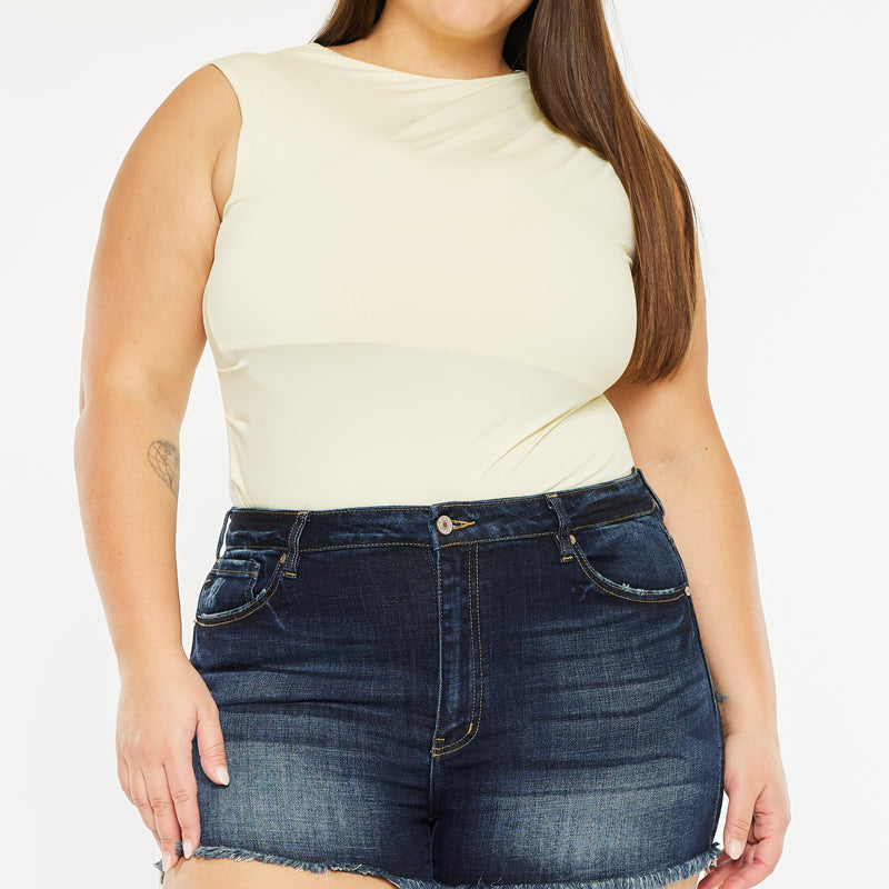 Ellie High Rise Shorts (Plus Size) - Official Kancan USA
