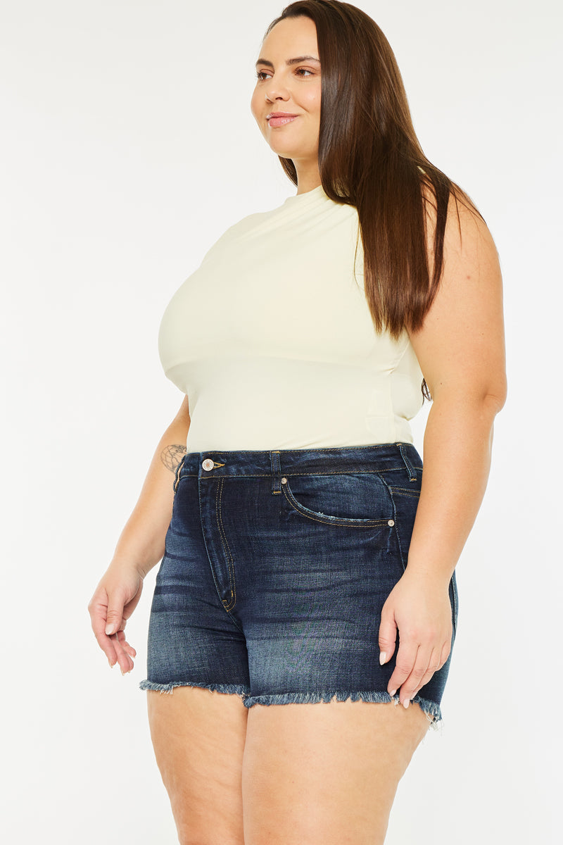 Ellie High Rise Shorts (Plus Size) - Official Kancan USA