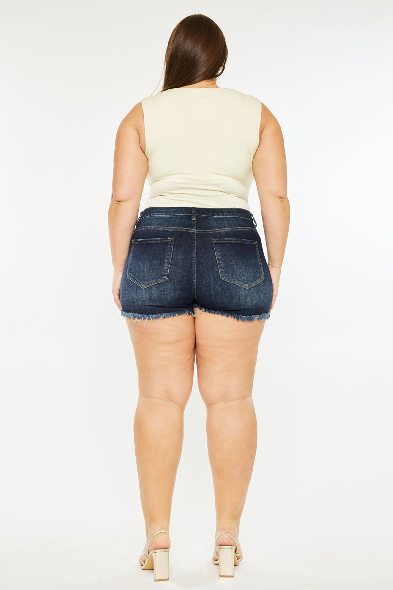 Ellie High Rise Shorts (Plus Size) - Official Kancan USA