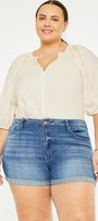 Gabriella High Rise Shorts (Plus Size) - Official Kancan USA