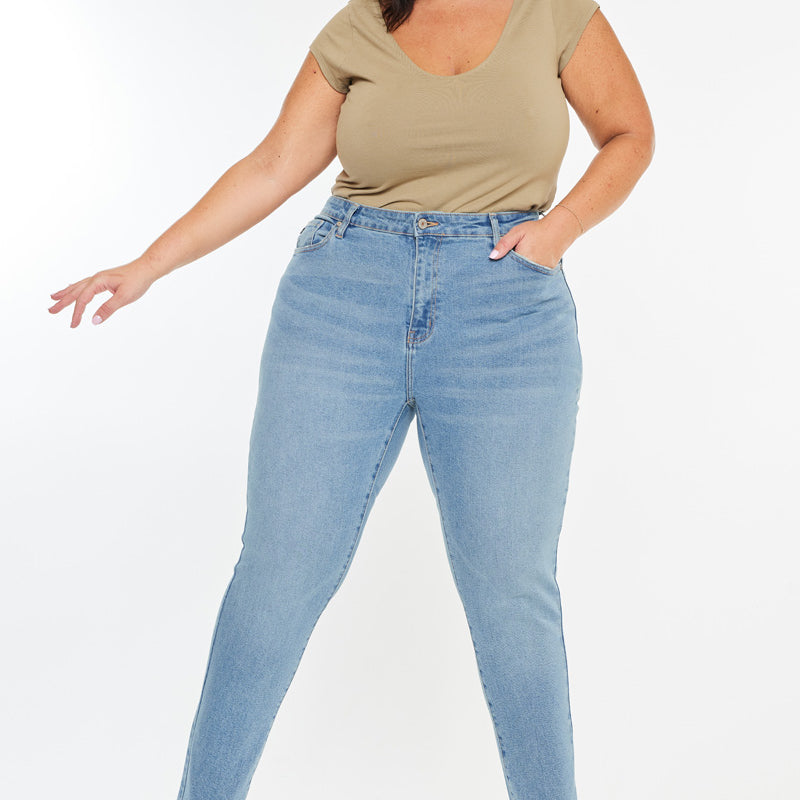Val High Rise Cigarette Leg Jeans (Plus Size) - Official Kancan USA