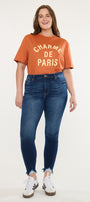 Lucero High Rise Ankle Skinny Jeans (Plus Size)